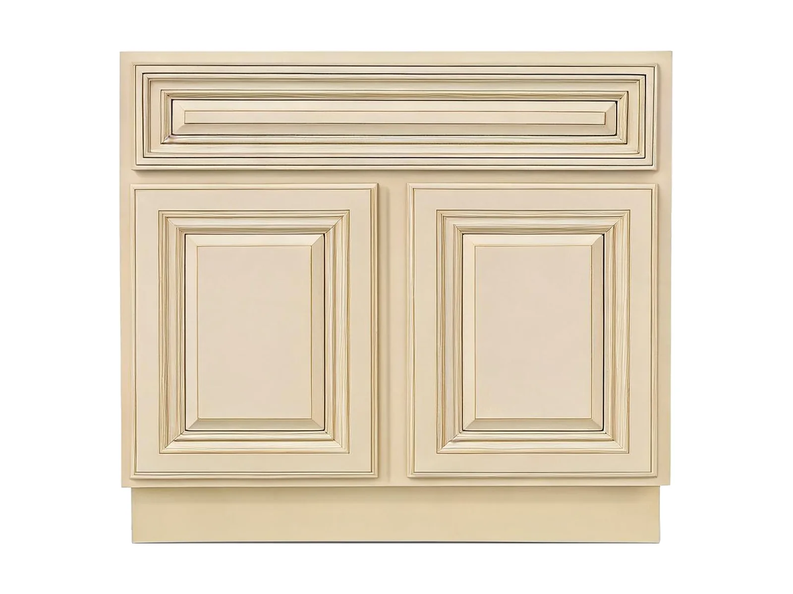 36" Antique White Raised-Panel Vanity Sink Base