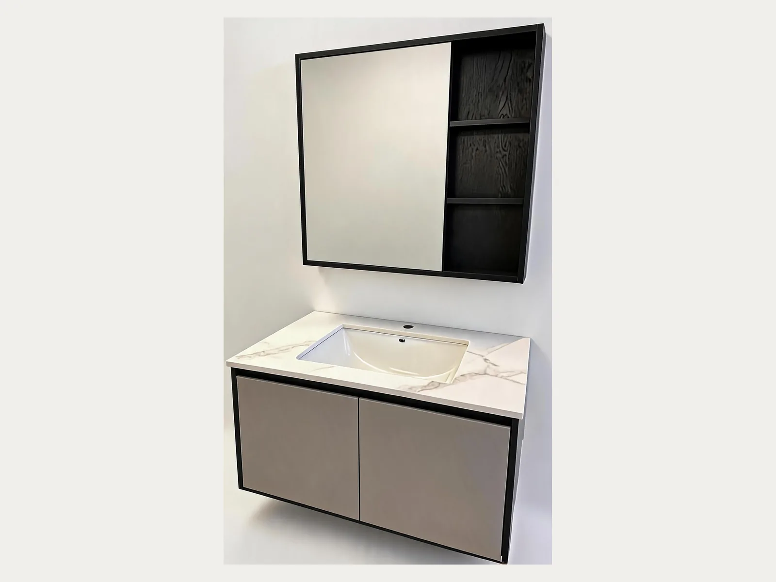30" Floating Vanity with 31.5" Countertop & Mirror