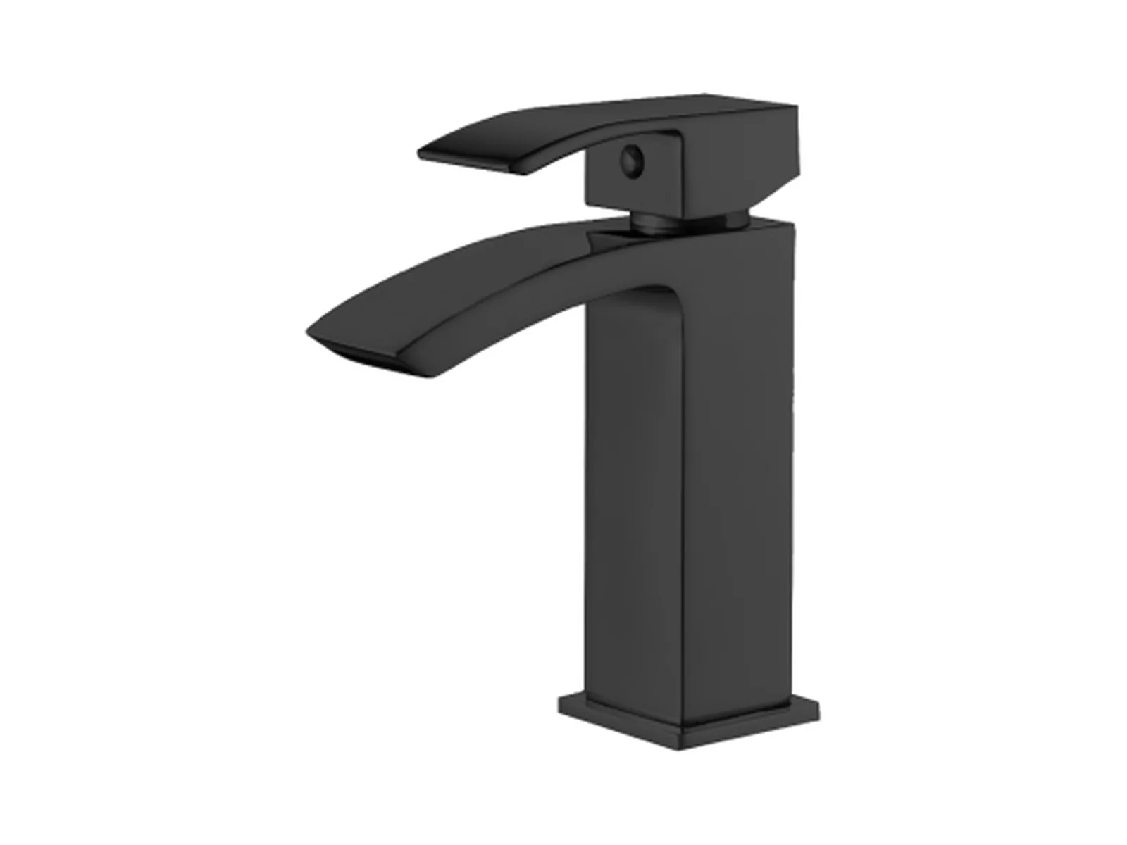 Single-Handle Bathroom Faucet — Matte Black