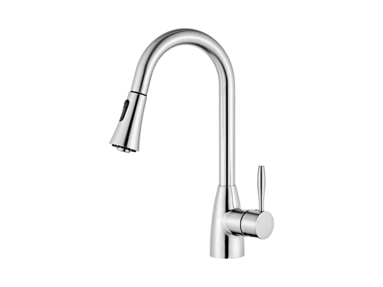 Pull-Down Kitchen Faucet — Chrome