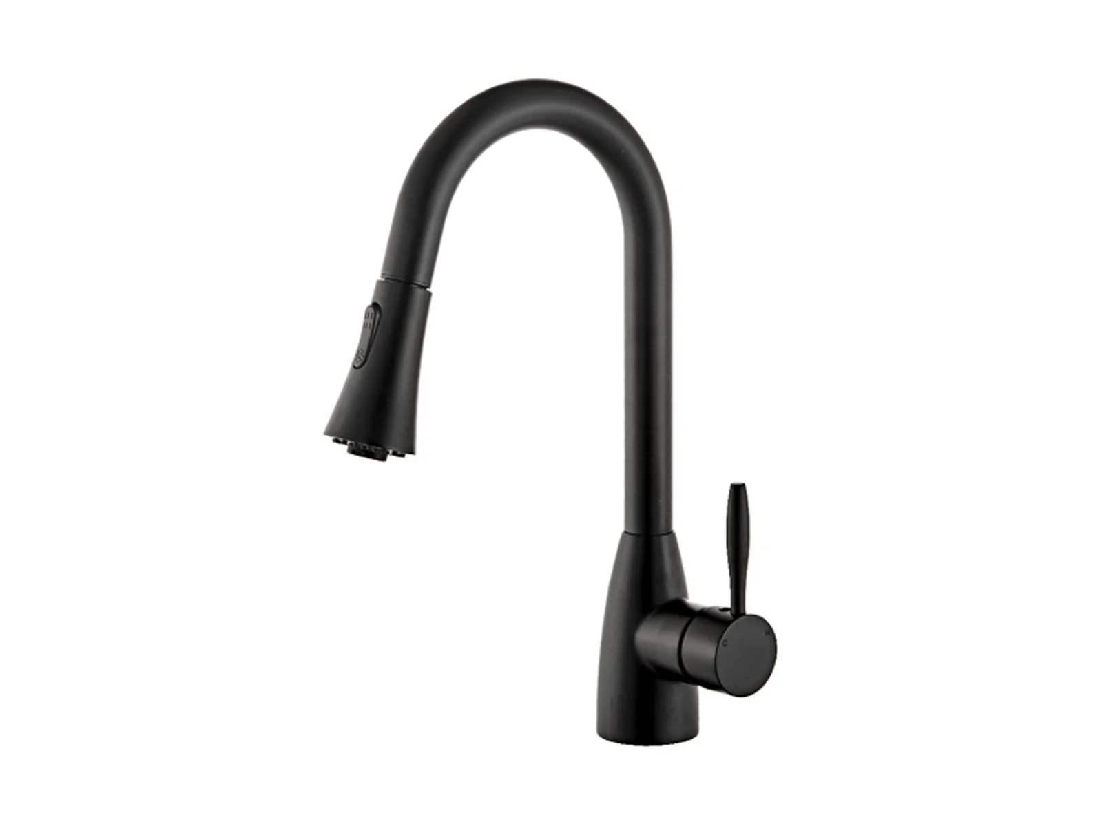 Pull-Down Kitchen Faucet — Matte Black